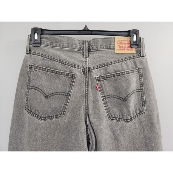 NEW Levis Size 27 Low Pro Straight Jean Gray Splatter‎ Acid Wash Bleach y2k 90s - Picture 7 of 8